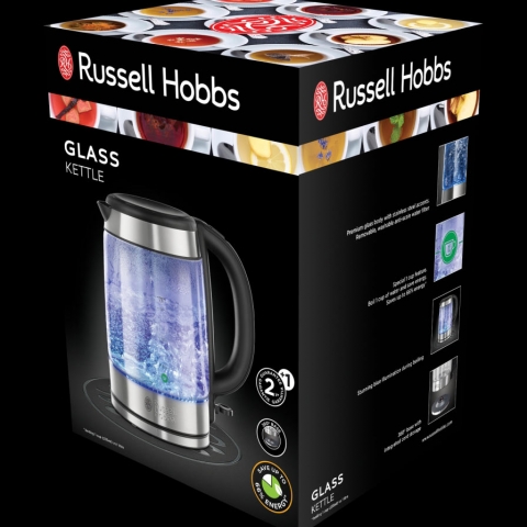 Електрическа стъклена кана Russell Hobbs Basic Glass 21600-57