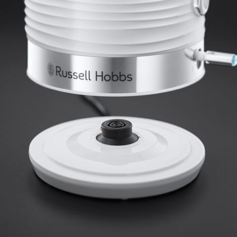 Електрическа кана за вода Russell Hobbs Inspire White 24360-70 в млечнобял цвят и изискан дизайн